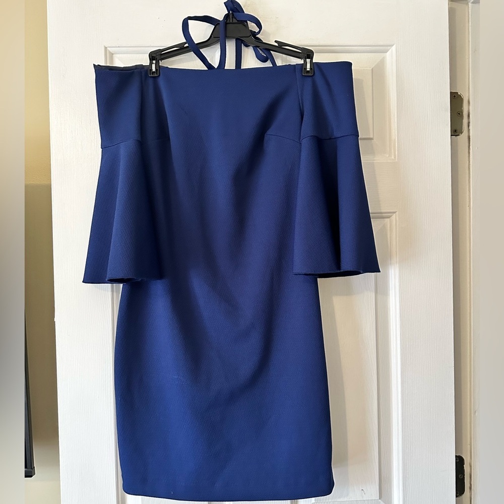 Trina Turk Shell Beach Dress, navy, Size 4 - Picture 3 of 6